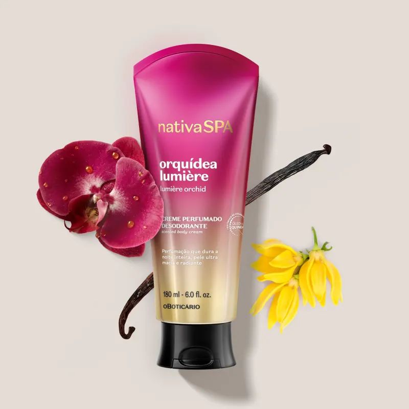 CREME PERFUMADO DESODORANTE NATIVA SPA ORQU�DEA LUMI�RE 180ML